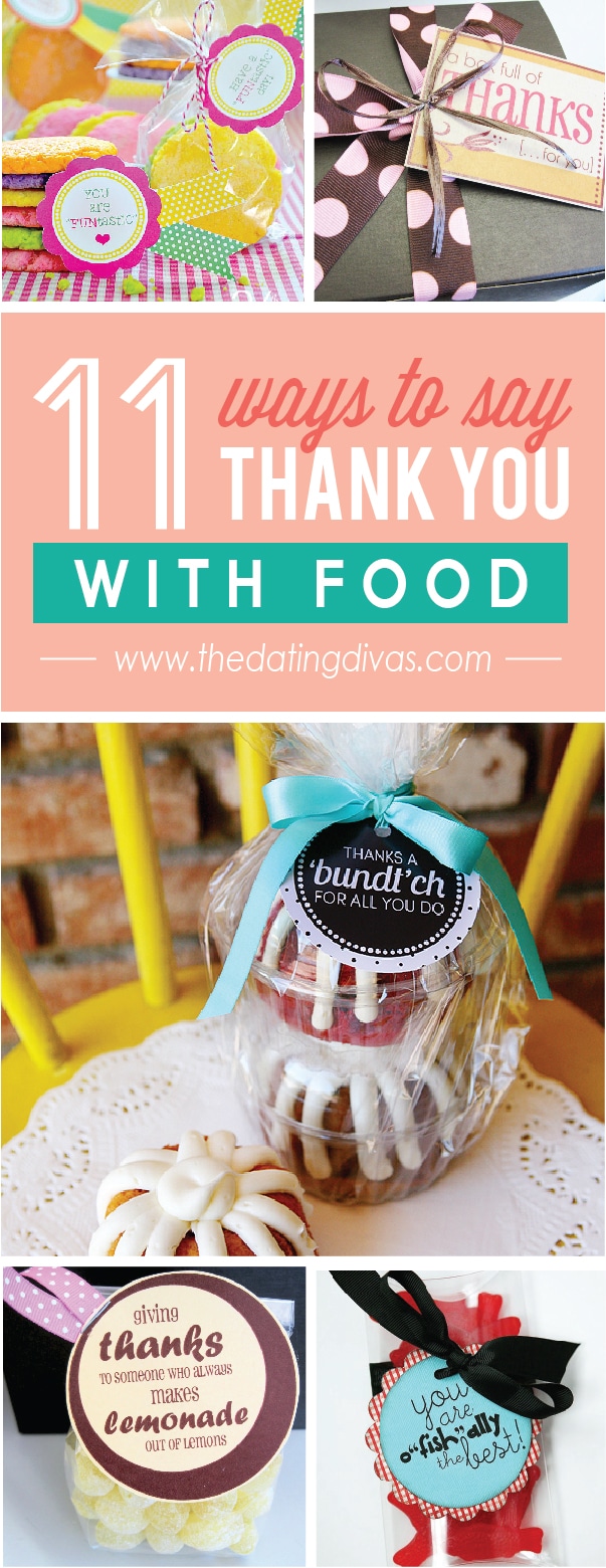 11 ways to say Thank You with Food