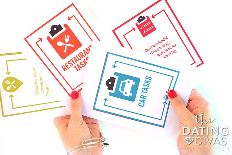 restaurant tasks Put date options in fun envelopes for a new date night!
