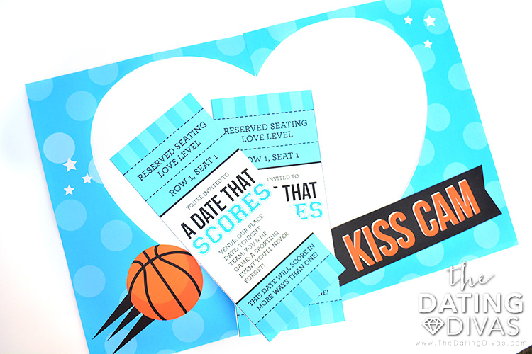 March Madness Tickets-Corie Kiss cam and tickets for this basketball themed date night.