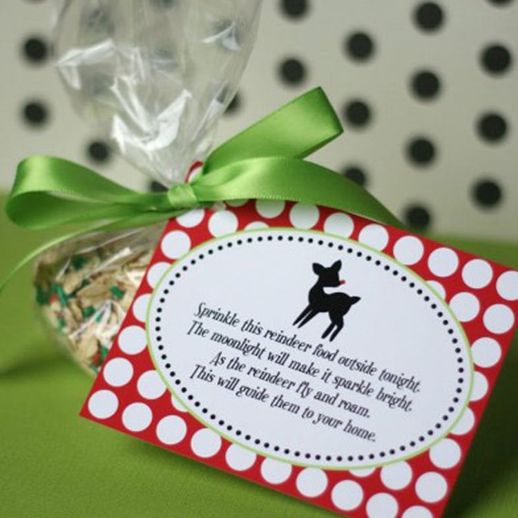 Magic reindeer food tags printable
