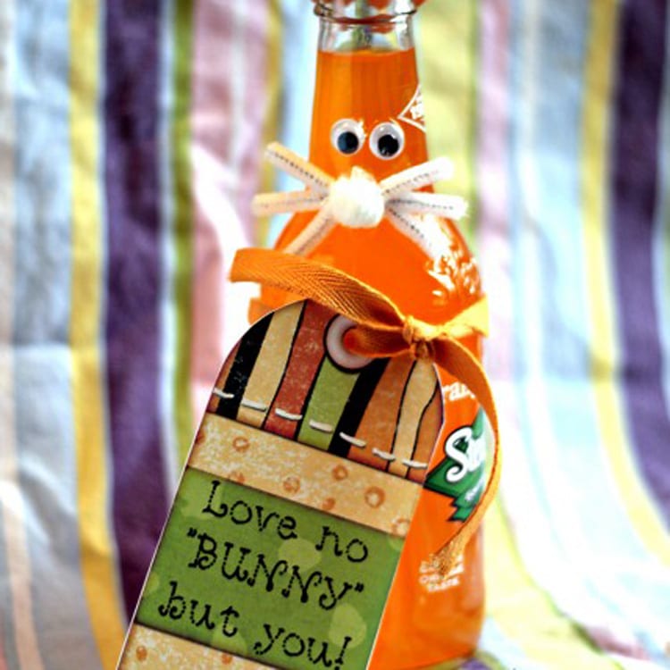 Love No Bunny But You soda bottle bunny printable