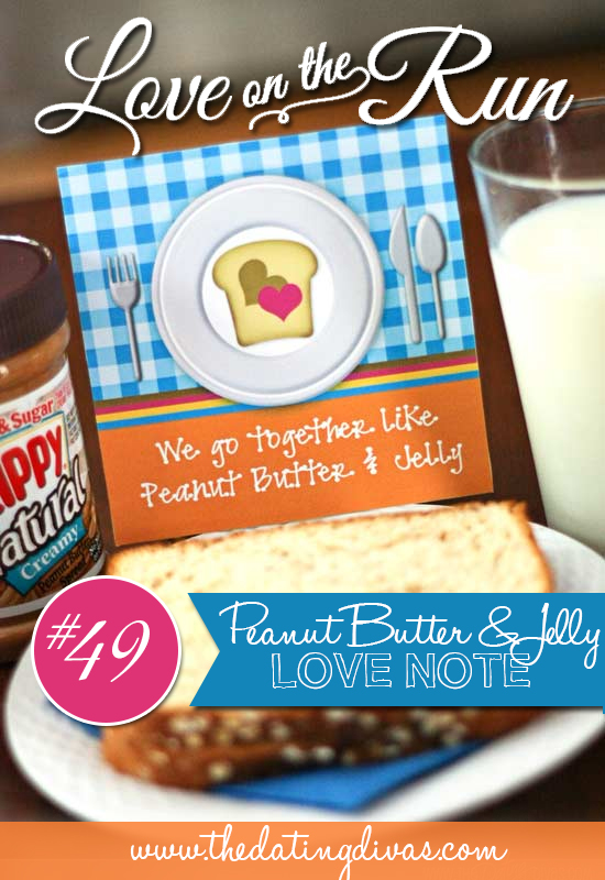 We go together like PB and J note
