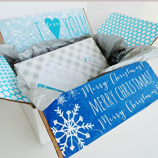 Christmas care package printables