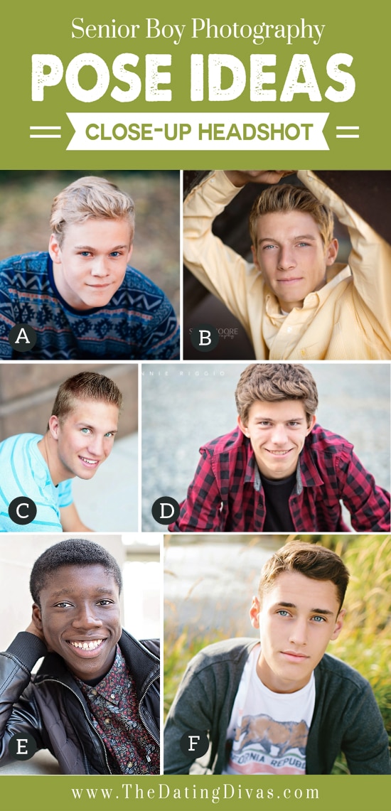 Boys senior photo headshot ideas for your son - dateyourspouse.com Guys taking a headshot for senior photos | The Dating Divas