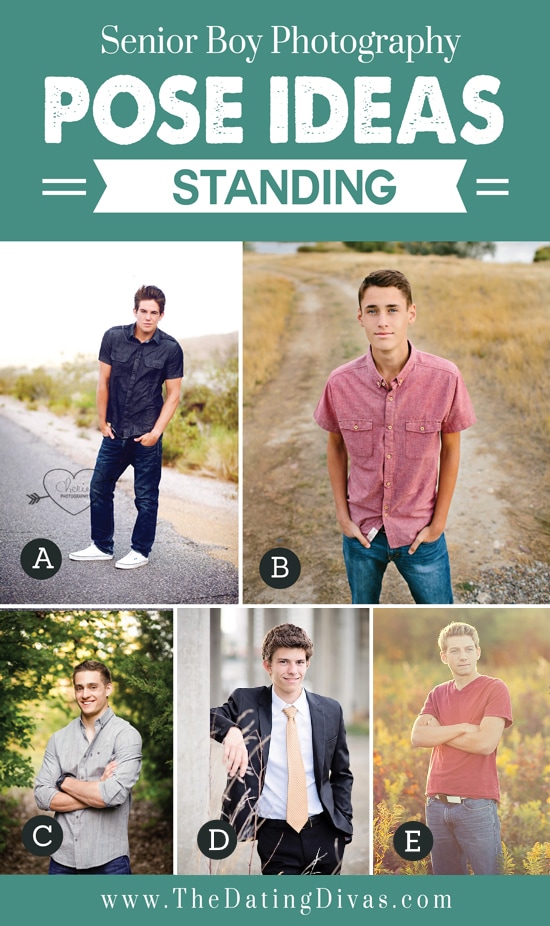 Guys posing for their senior photos - dateyourspouse.com List of senior boy pictures that are perfect for senior photos | The Dating Divas