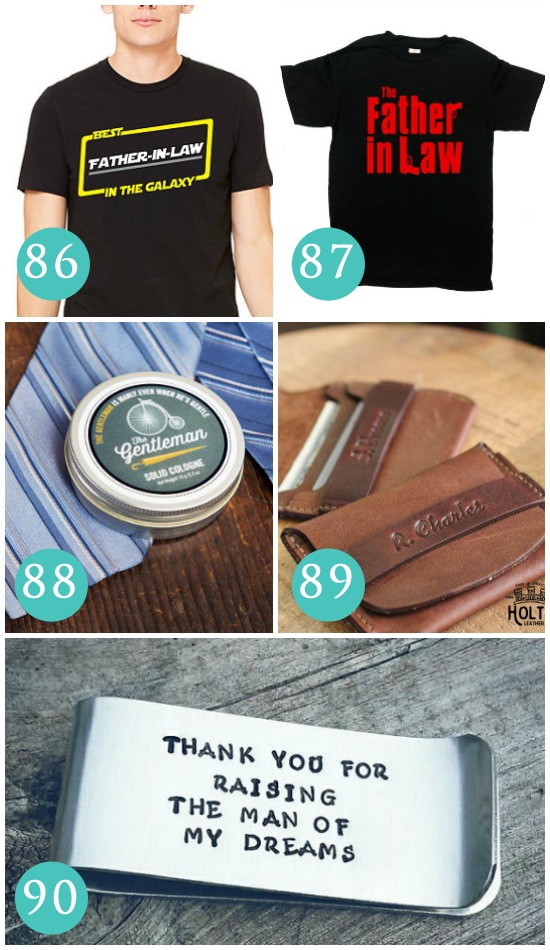 Gift ideas for your father-in-law.
