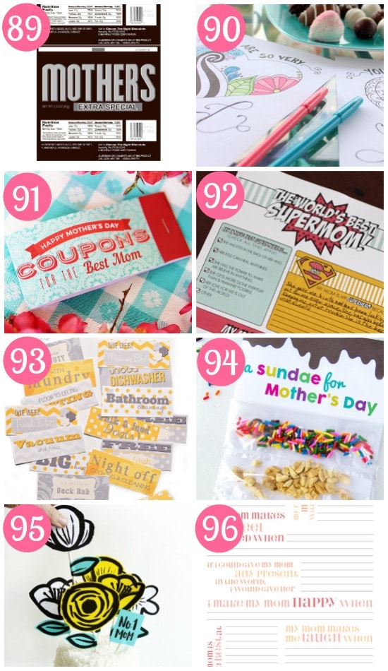 Mother's Day Printables Gifts