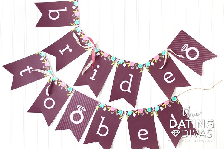 Bridal Shower Printables Bride to be Banner