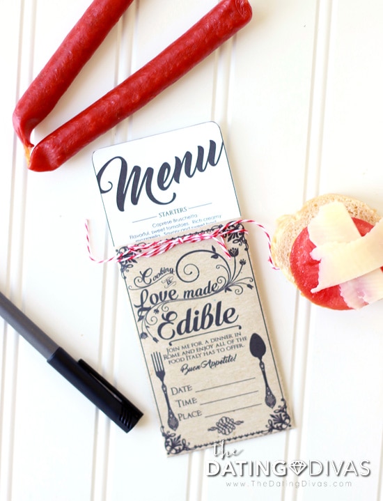 Italy Themed Date Invitation