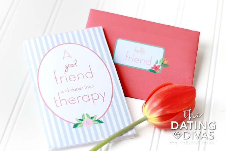 Friendship Card for National Girlfriend's Day - www.TheDatingDivas.com Write a sweet card thanking your best girl for her friendship. | The Dating Divas