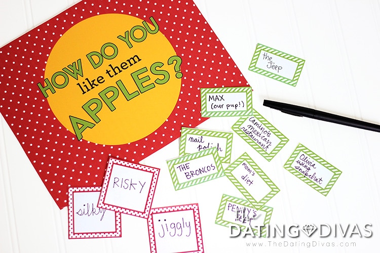 DIY Apples 2 Apples Game