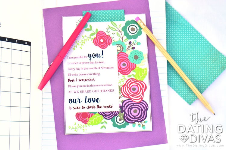 Help your love grow by sharing your gratitude for each other.