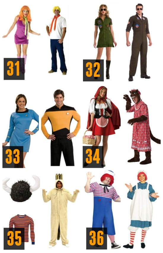 Couples Costume Characters Ideas