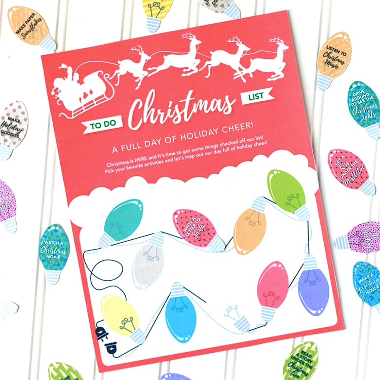 Fun Christmas to-do list printable