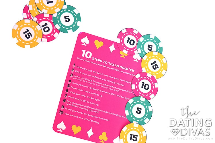 Instructions for how to play Strip Poker. - www.TheDatingDivas.com How to play Strip Poker with Texas Hold'em. | The Dating Divas