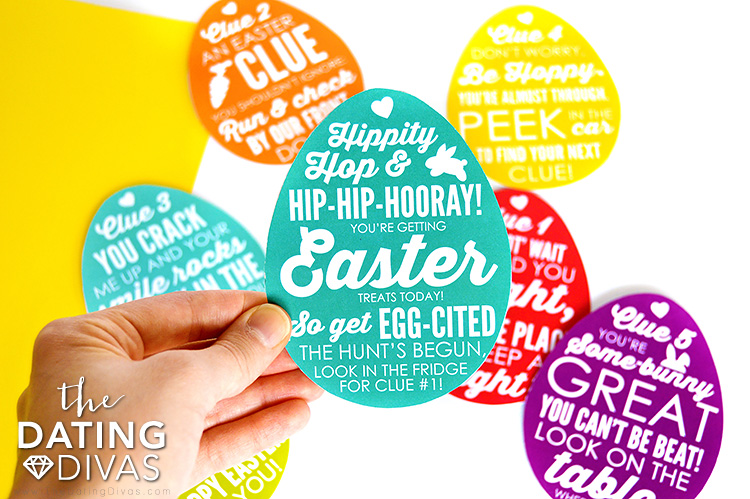 Easter egg Scavenger Hunt Clues for Him