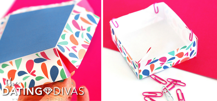 How to Make a Gift Box Lid - dateyourspouse.com DIY exploding box tutorial guide. | The Dating Divas