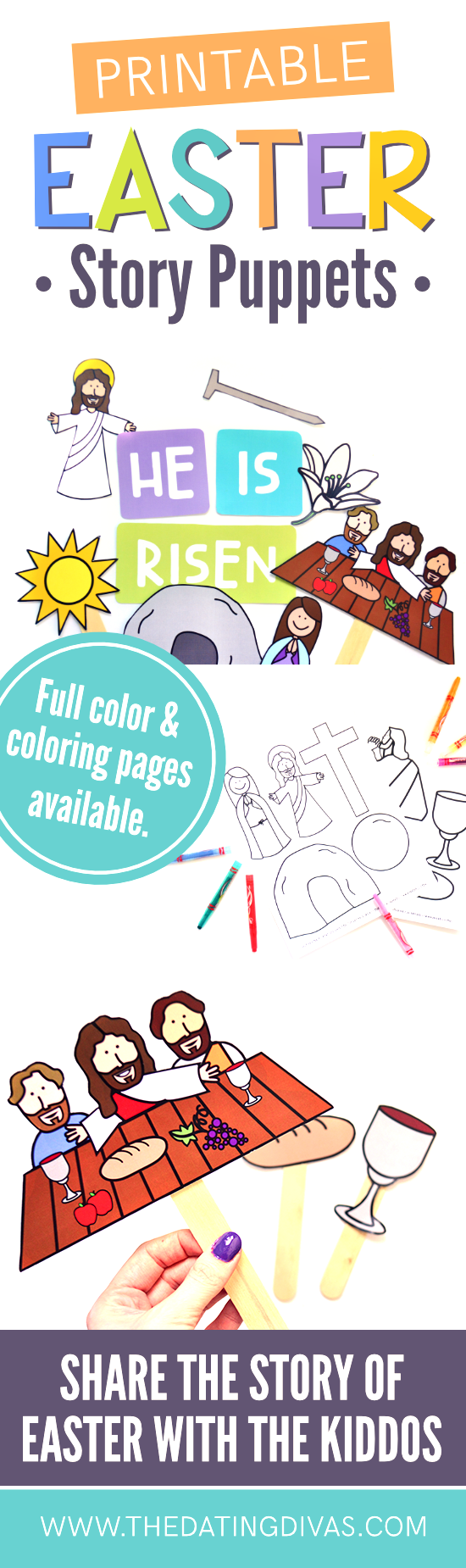 Easter Story for Kids Printables #EasterForKids #EasterStory