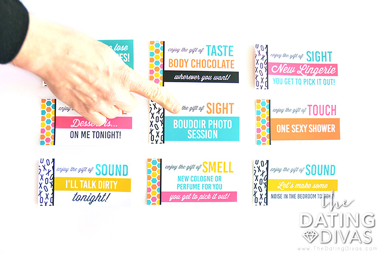 Sexy coupons that speak to all 5 senses.