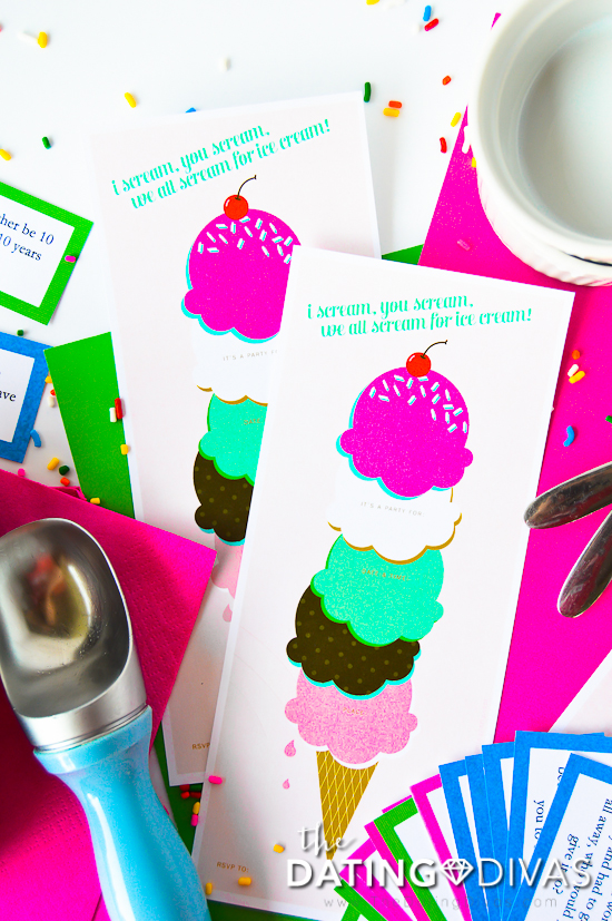 Candice-Get the Scoop-Invitation Ice Cream Date Invite