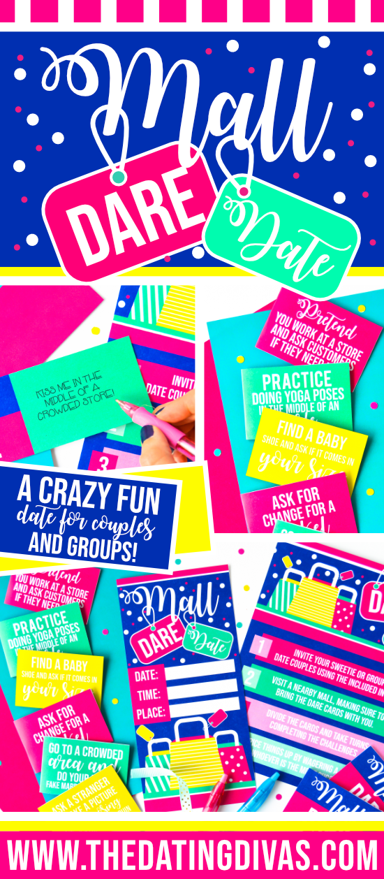 Becca-MallDare-PinterestPic These embarrassing dares for the mall look HILARIOUS!!! Can't wait to try this fun and FREE date! #thedatingdivas #embarrassingdares #easydares #funnydaresforkids