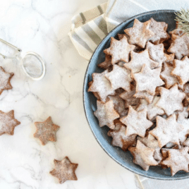 Christmas cookies cut into star shapes | Date Your Spouse