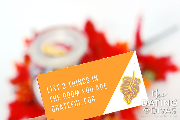 Conversation Cards and Other Thanksgiving Activities - dateyourspouse.com Gratitude questions to get people talking. | The Dating Divas