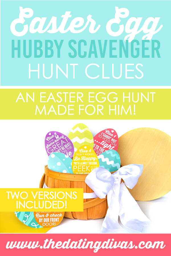 I cannot wait to surprise my hubby with this easter egg scavenger hunt! #easteregghuntideas #easterriddlesforadults #easterhuntideas