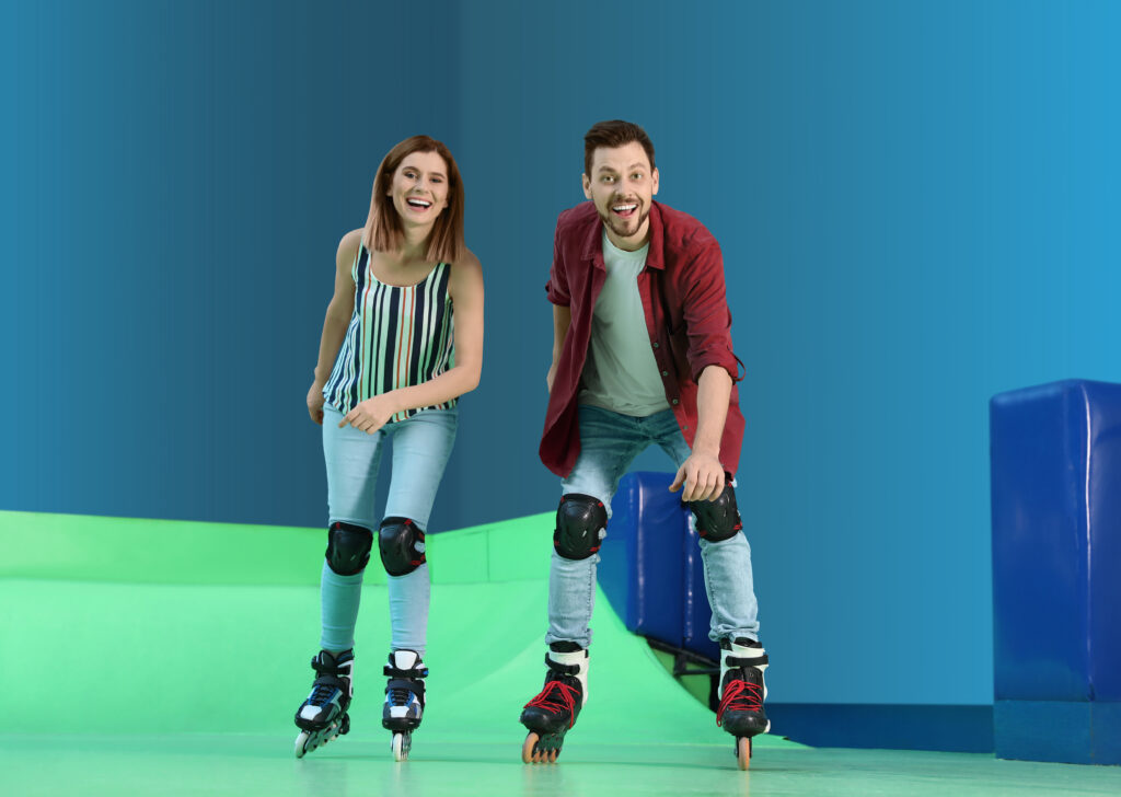 Indoor Roller Skating Active Date for Couples