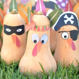 Turkey bowling with gourds | Date Your Spouse