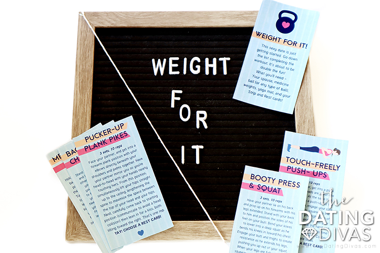 Free exercise printables for date night at home - dateyourspouse.com Fitness sex printables for a sexercise date night with your spouse | The Dating Divas