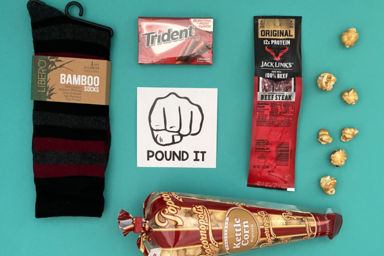 The contents of a goodie box that is filled with romantic ideas for him - dateyourspouse.com Romantic ideas for him that go inside of a goodie box. | The Dating Divas
