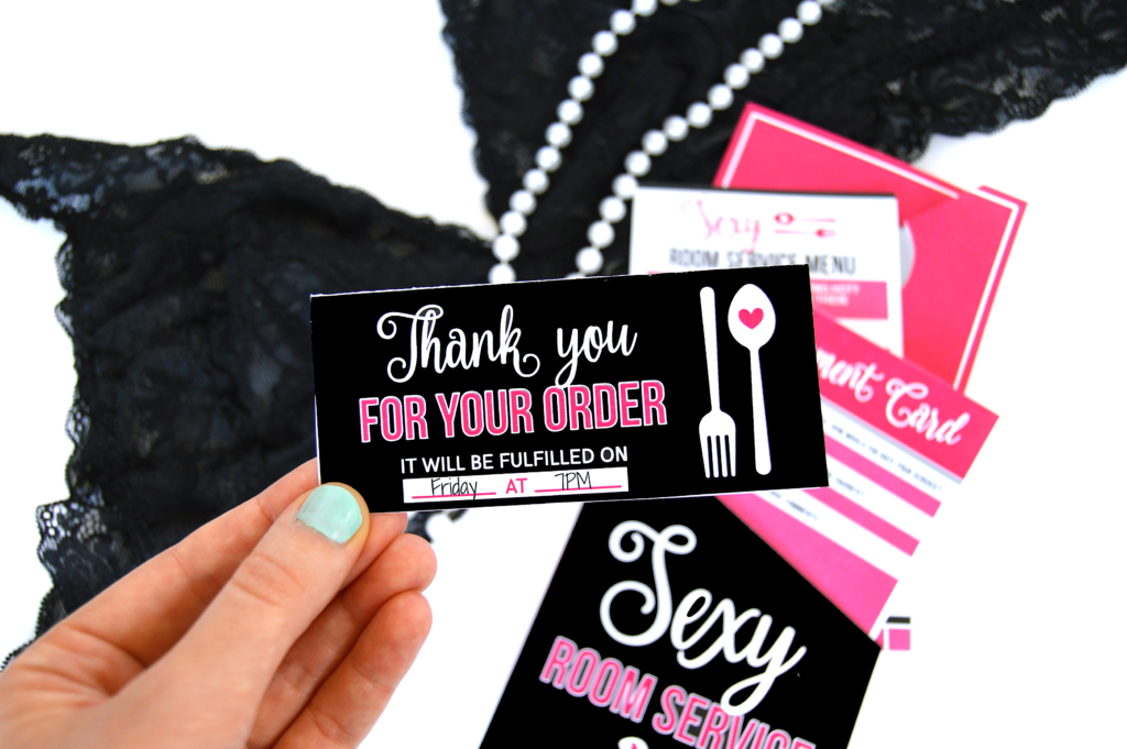 Sexy and romantic gifts for him to use in the bedroom - dateyourspouse.com These sexy room service printables make for the best romantic gifts for him. | The Dating Divas