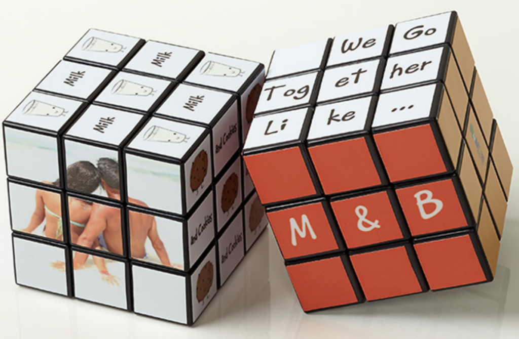 Romantic gifts for guys who like Rubik's cubes. - dateyourspouse.com Rubik's cube presents for guys who love puzzles. | The Dating Divas