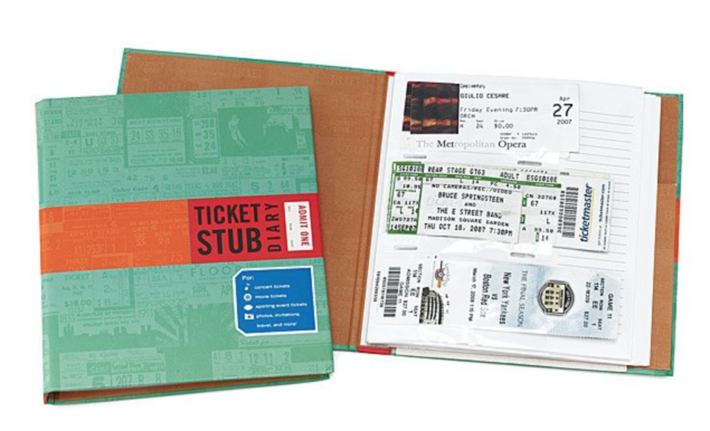 Travel journals that are great romantic gifts for the man who loves adventure - dateyourspouse.com A journal full of travel memories and other small romantic gifts. | The Dating Divas