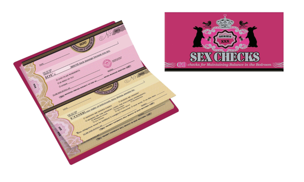 Sexy coupon anniversary gift for him - dateyourspouse.com Sex checks anniversary gift for him. | The Dating Divas