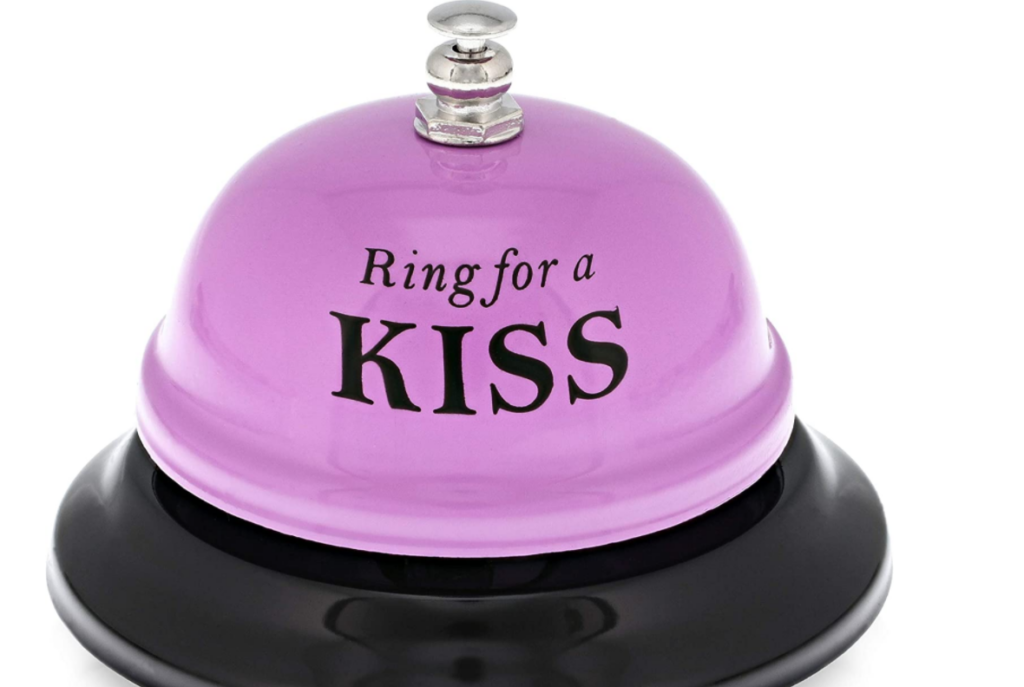 Small, cute romantic ideas for him - dateyourspouse.com Kissing bells that are great romantic ideas for him. | The Dating Divas