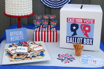 Election themed party to announce the baby's gender. | The Dating Divas