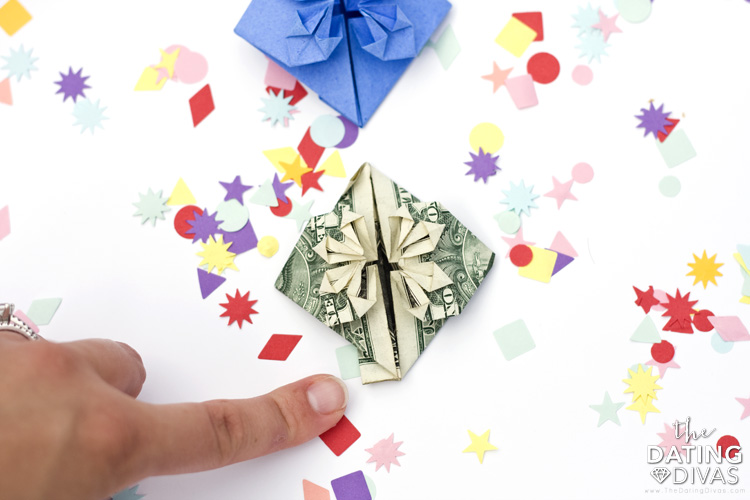 Paper Bill Folding Tutorial - dateyourspouse.com Origami out of a rectangle piece of paper or paper money. | The Dating Divas
