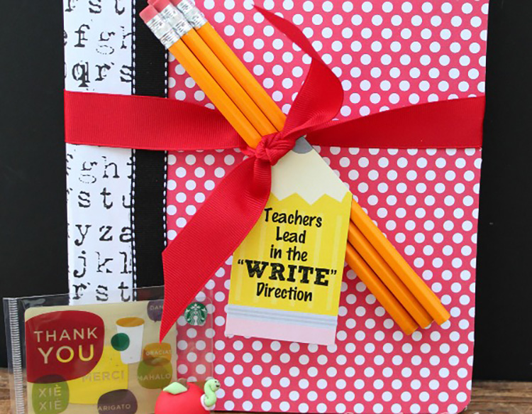 Composition Notebook Teacher Appreciation Gift Idea - www.TheDatingDivas.com Spruce up a composition notebook with this teacher appreciation idea. | The Dating Divas
