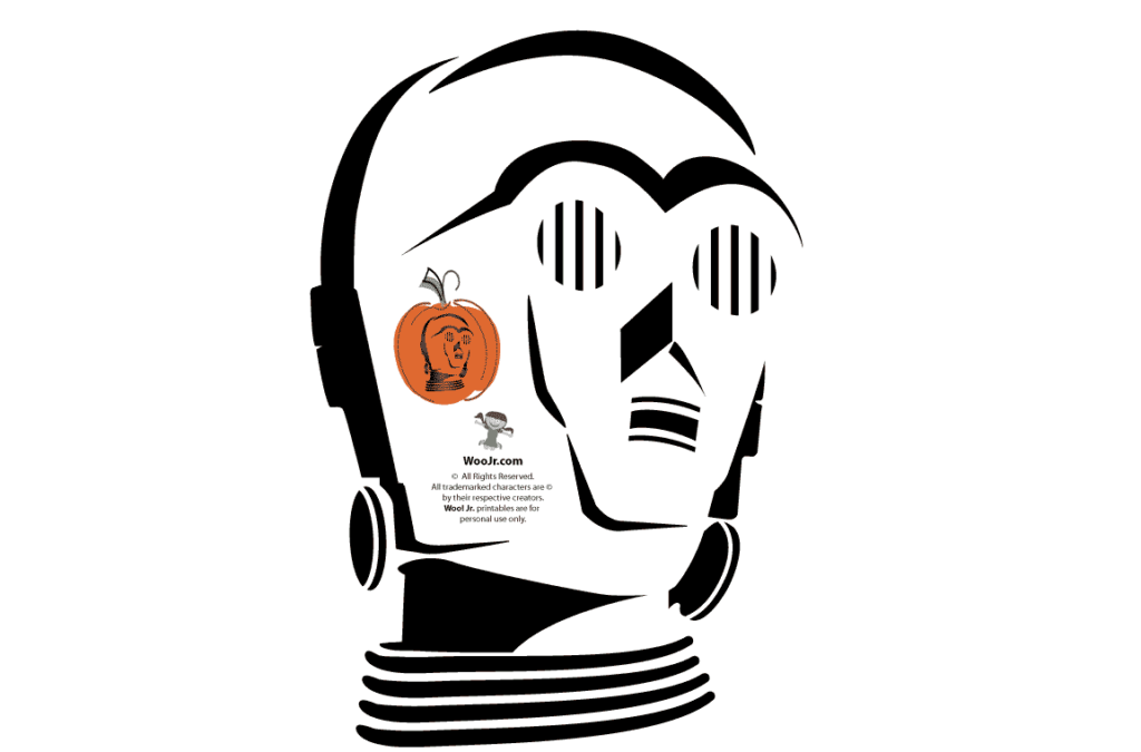 Star Wars Pumpkin - dateyourspouse.com C3PO Star Wars pumpkin patterns for free. | The Dating Divas
