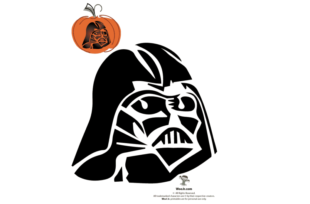 Vader Pumpkin Stencil - dateyourspouse.com Darth Vader pumpkin stencil pattern for carving. | The Dating Divas