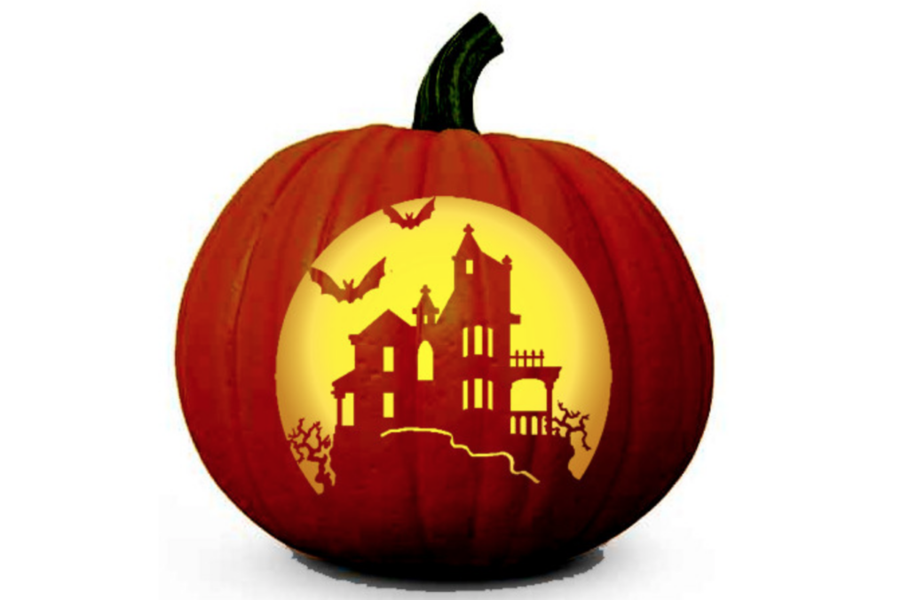 Haunted House Pumpkin - dateyourspouse.com Haunted house pumpkin carving inspiration. | The Dating Divas