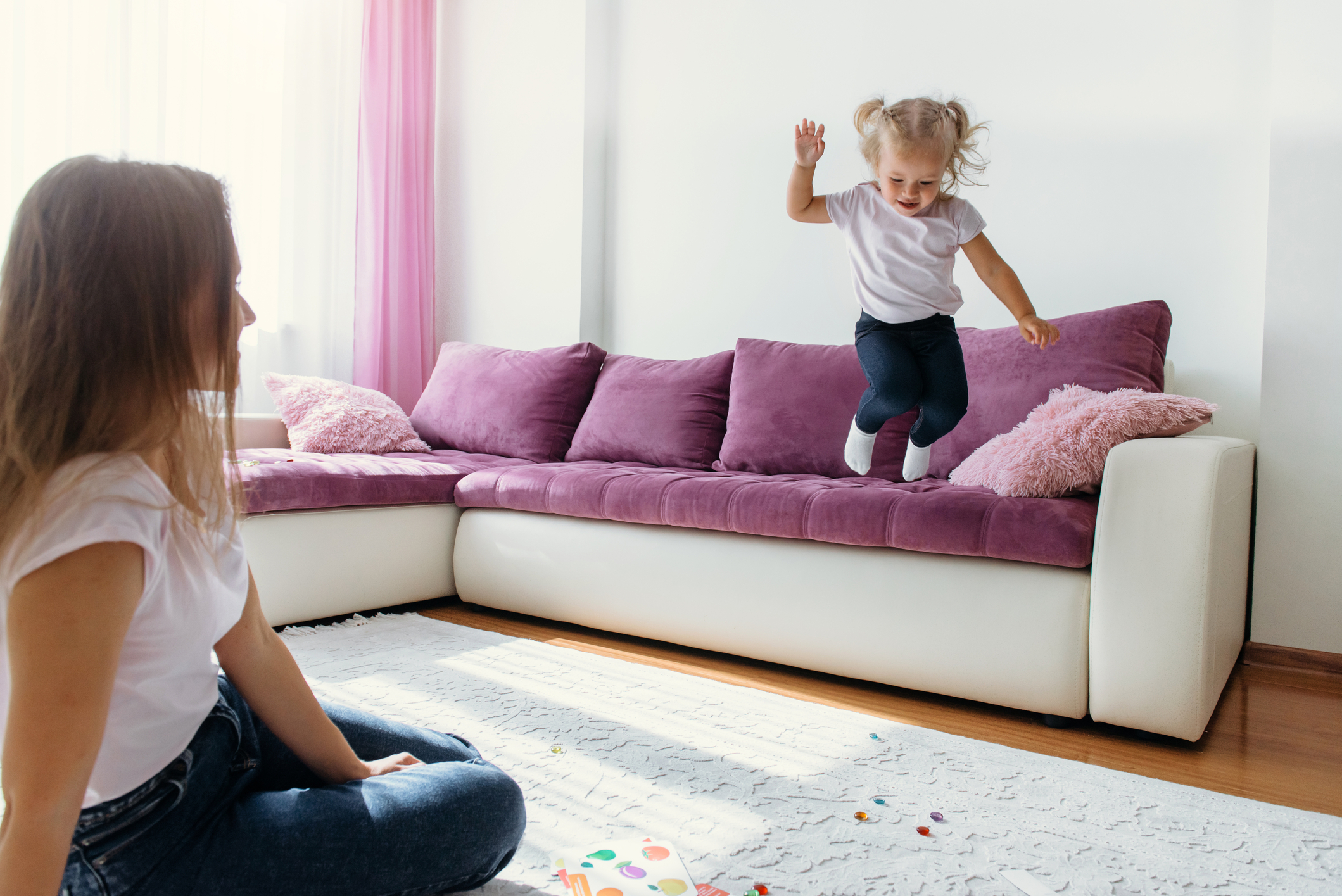 Hot Lava Fun Family Games - dateyourspouse.com Exciting activity ideas and fun games to play in the living room. | The Dating Divas