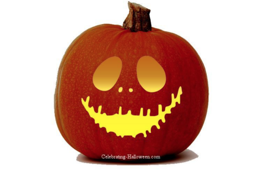 Pumpkin Face - dateyourspouse.com Jack-O-Lantern Carving Ideas for Halloween Party | The Dating Divas