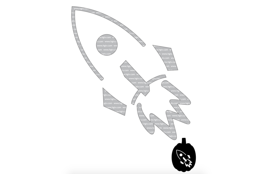 Rocket Pumpkin Carving - dateyourspouse.com Easy rocket stencil for kids. | The Dating Divas