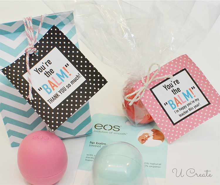 Lip Balm Teacher Gift Idea - www.TheDatingDivas.com Say thank you to teachers with this cute lip balm tag for teacher appreciation week. | The Dating Divas