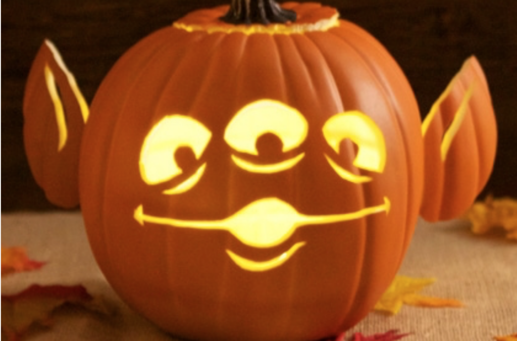 Alien Pumpkin - dateyourspouse.com Carve a Toy Story alien into a pumpkin for Halloween. | The Dating Divas