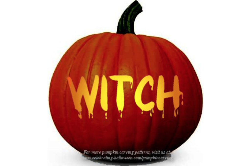 Witch Pumpkin - dateyourspouse.com Witch pumpkin carving ideas for Halloween pumpkin carving pattern. | The Dating Divas