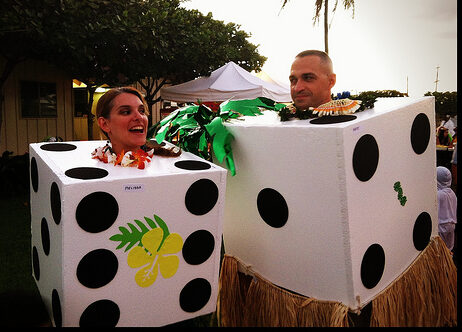 Pair of Dice 2020 Halloween Costume - dateyourspouse.com Pair of dice Halloween costumes. | The Dating Divas